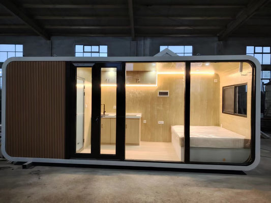 Contemporary 20ft 40ft Prefab Cabin House Apple Mobile Working Pod for Office