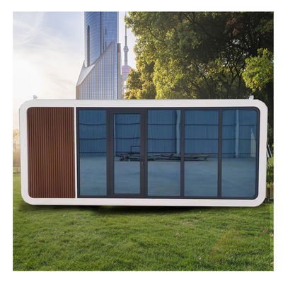 Contemporary 20ft 40ft Prefab Cabin House Apple Mobile Working Pod for Office