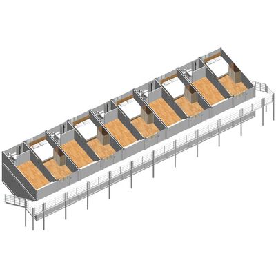 Detachable Container House with Strong Steel Structure and Rock Wool Sandwich Panel for Fast Construction