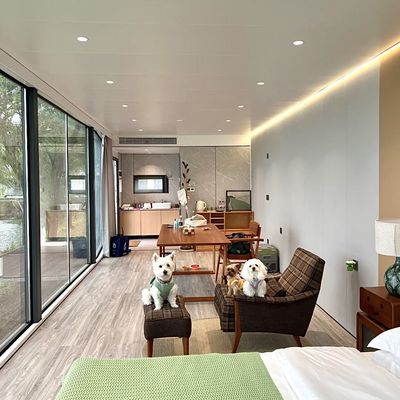 Apple Cabin House Galvanized Steel Frame and Metal Carved Panel Long-Lasting Dependable Performance