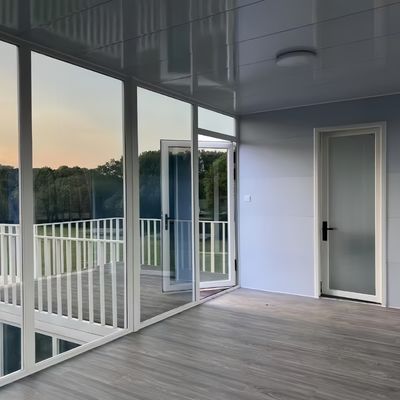 Apple Cabin House Galvanized Steel Frame and Metal Carved Panel Long-Lasting Dependable Performance