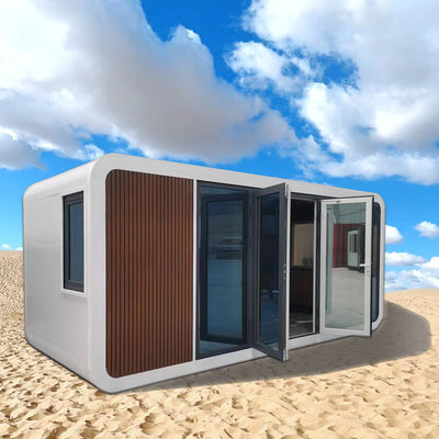 Apple Cabin House Galvanized Steel Frame And Metal Carved Panel For Sturdy And Robust Design