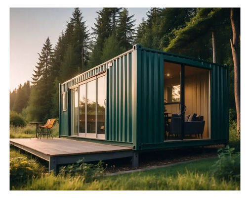 Bending Steel Plate and Rock Wool Sandwich Panel Perfect Combination for Folding Container House