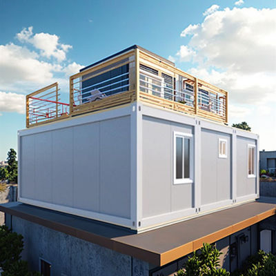 Detachable Container House Steel Structure And Wall Panels Easy Assembly And Transportation 50/75/100mm EPS/Rock Wool Sandwich Pane
