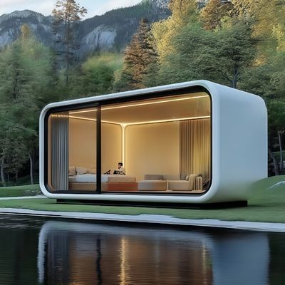 Apple Cabin House For Your Needs Galvanized Steel Frame And Metal Carved Panel