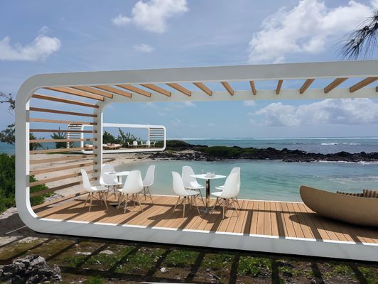 Apple Cabin House For Your Needs Galvanized Steel Frame And Metal Carved Panel