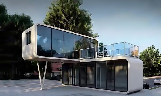Apple Cabin House For Your Needs Galvanized Steel Frame And Metal Carved Panel