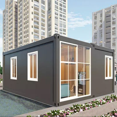 Portable Flat Pack Container House With EPS Sandwich Panel And Bending Steel Plate