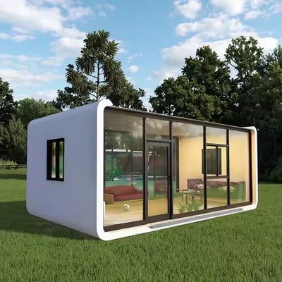 Apple Cabin House Modern And Sustainable Galvanized Steel Frame And Metal Carved Panel For Comfortable Living