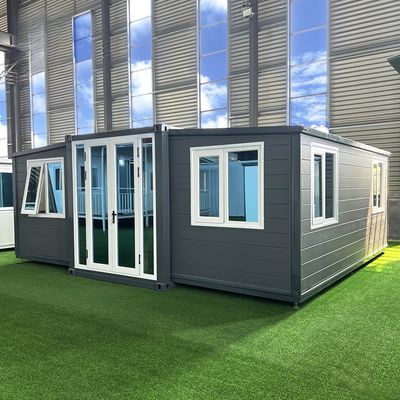 Expandable Container House Steel Frame and Insulated Wall Panels Easy Fast Assembly and Transport
