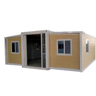 Prefab 20ft Three-bedroom European Standard House With Antique Grey Exterior Walls Expandable Container House
