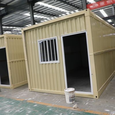 Customizable Folding Container House With EPS / Rock Wool Sandwich Panel And Glass Wool Panel For Insulation