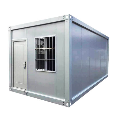 Portable 20ft Flat Pack House for City Living Flatbed Packing Box, Two Story Home Kitchen Office Glass Featured Hotel