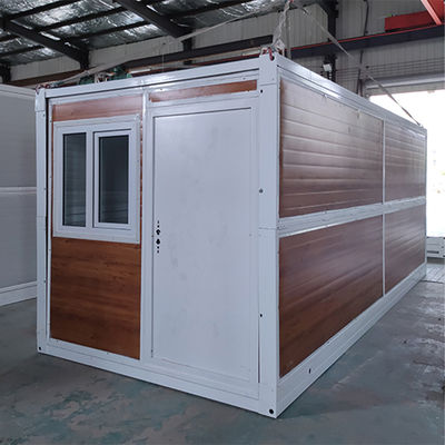 Durable Folding Container House With Bending Steel Plate And Glass Wool Sandwich Panels For Strong And Insulated Walls