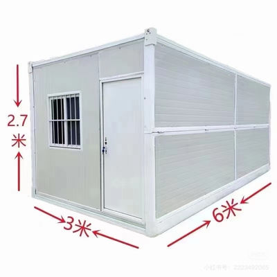 Durable Folding Container House With Bending Steel Plate And Glass Wool Sandwich Panels For Strong And Insulated Walls