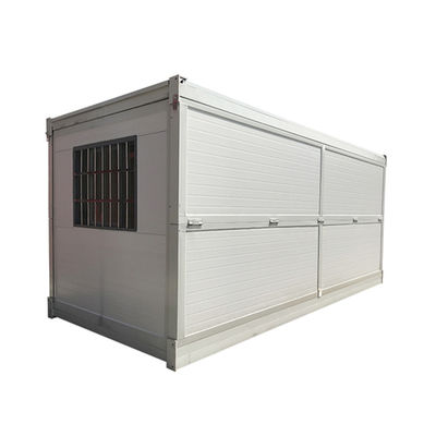 Durable Folding Container House With Bending Steel Plate And Glass Wool Sandwich Panels For Strong And Insulated Walls